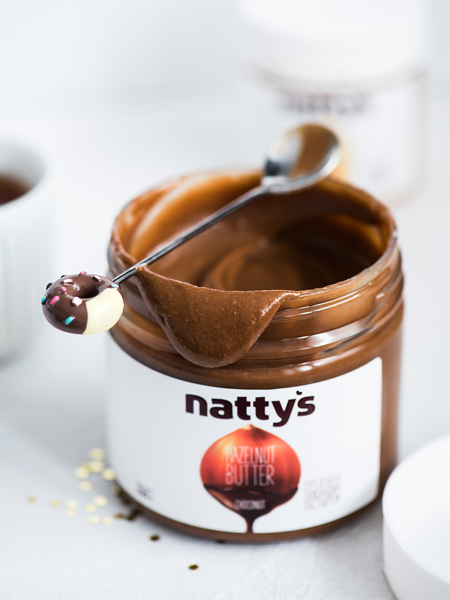 Паста фундучно - арахисовая Nattys Choconut с какао и мёдом 325 г - фото 5