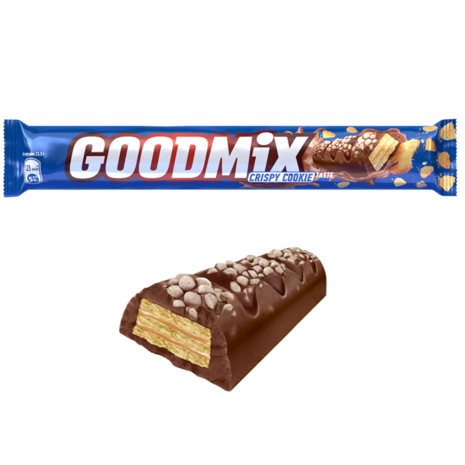Батончик шоколадный Goodmix Duo печенье 47г - фото 1