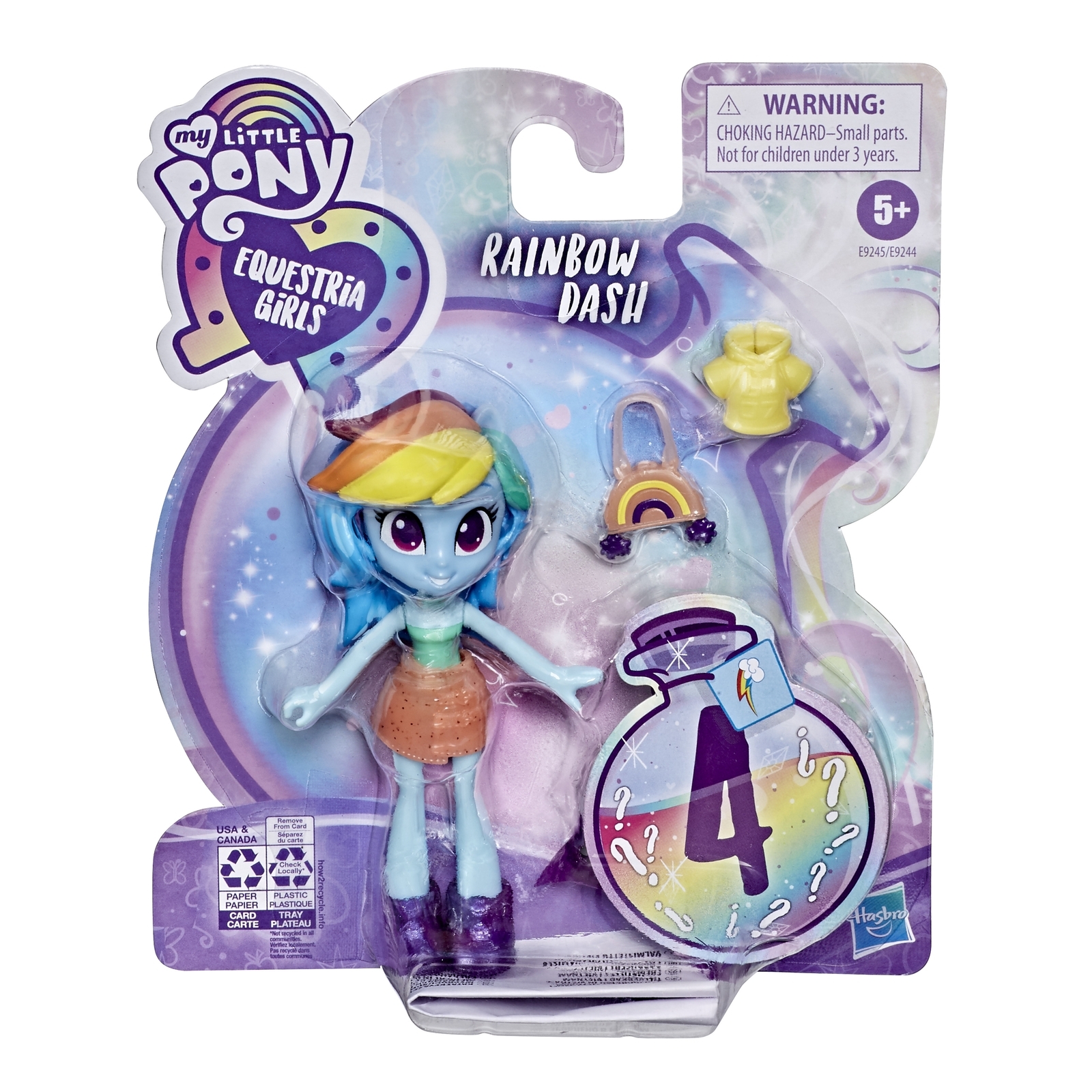 Набор игровой MLP Equestria Girls My Little Pony Рэйнбоу Дэш с нарядом  E92455L0 купить по цене 299 ₽ в интернет-магазине Детский мир