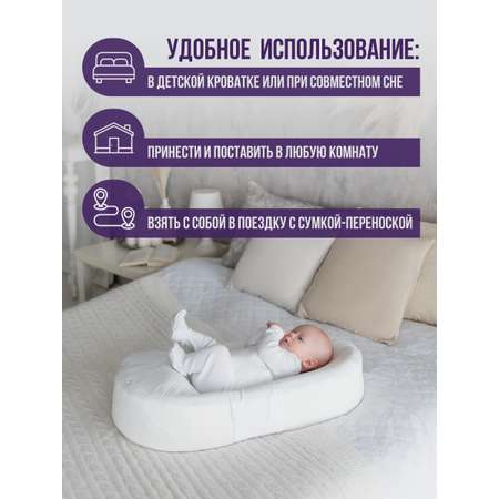 Матрас-кокон BIO-TEXTILES Размер:74х38х6/14 Мышата