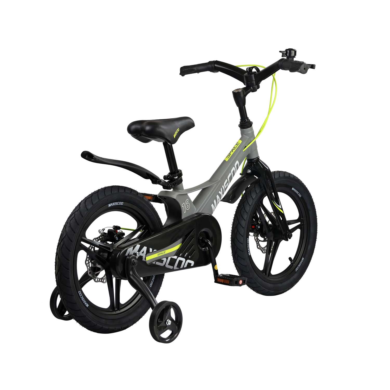 Детский двухколесный велосипед Maxiscoo Space делюкс 16 серый матовый - фото 4