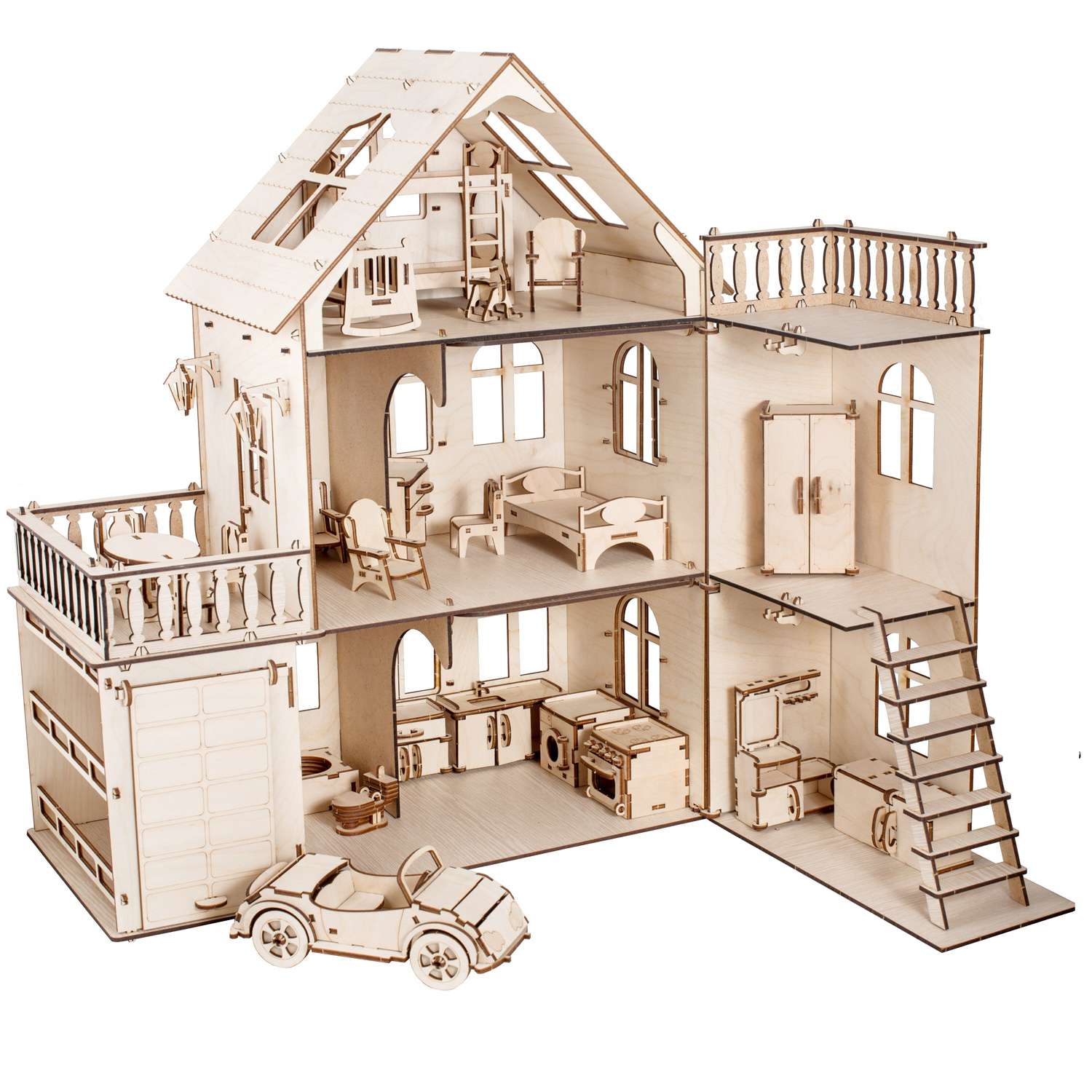 Сборная модель Чудо-Дерево Дом с мебелью - фото 5