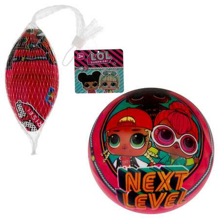 Мяч детский 15 см 1TOY LOL резиновый надувной для ребенка игрушки для улицы красный
