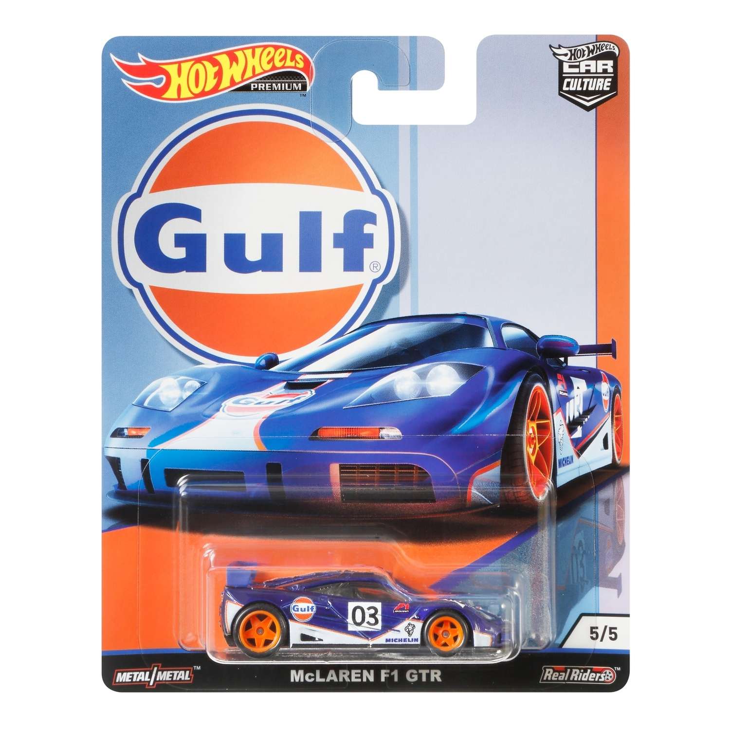 Машинка Hot Wheels Car Culture 1:64 Макларен F1 GTR FYN55 FPY86 - фото 2