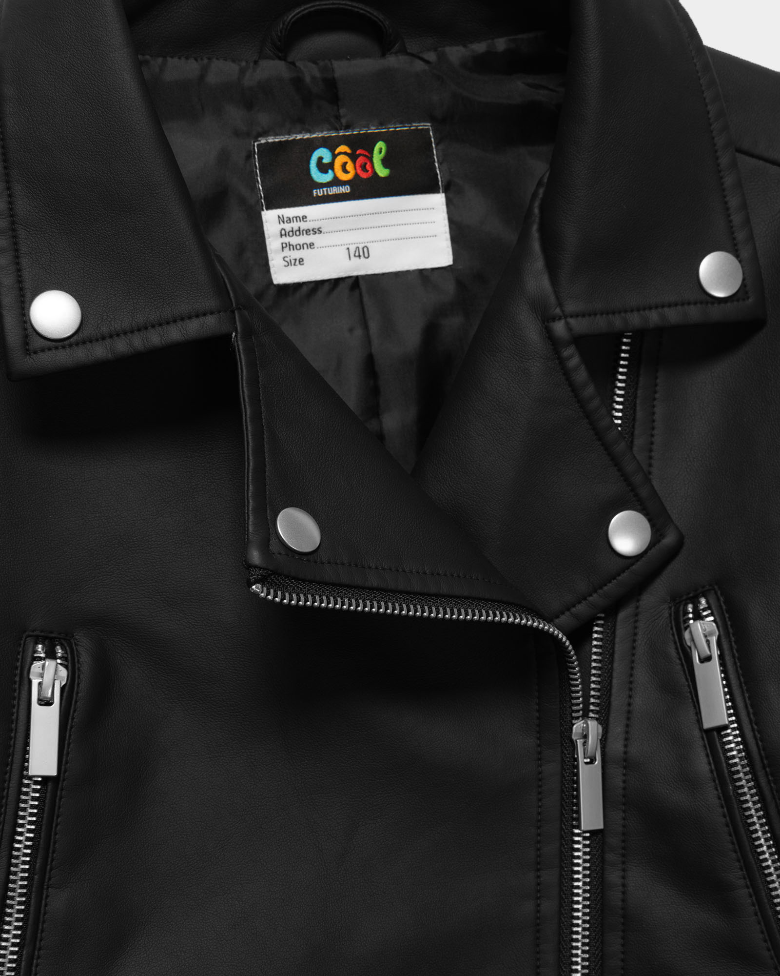 Кожаная куртка Futurino Cool S24FC3-G746tg-99 - фото 5