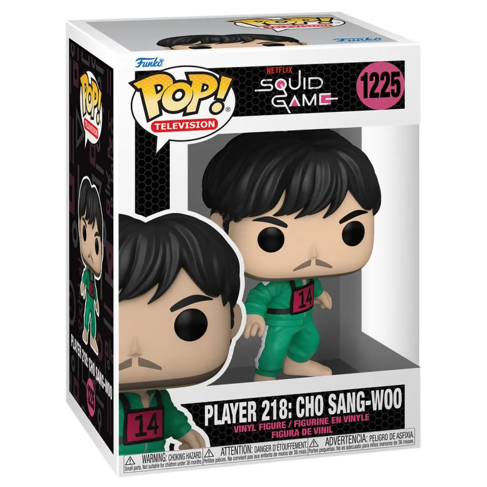 Фигурка Funko POP! TV Squid Game Чо Санг Ву Player 218 Cho Sang-Woo из  сериала Игра в кальмара купить по цене 1119 ₽ в интернет-магазине Детский  мир