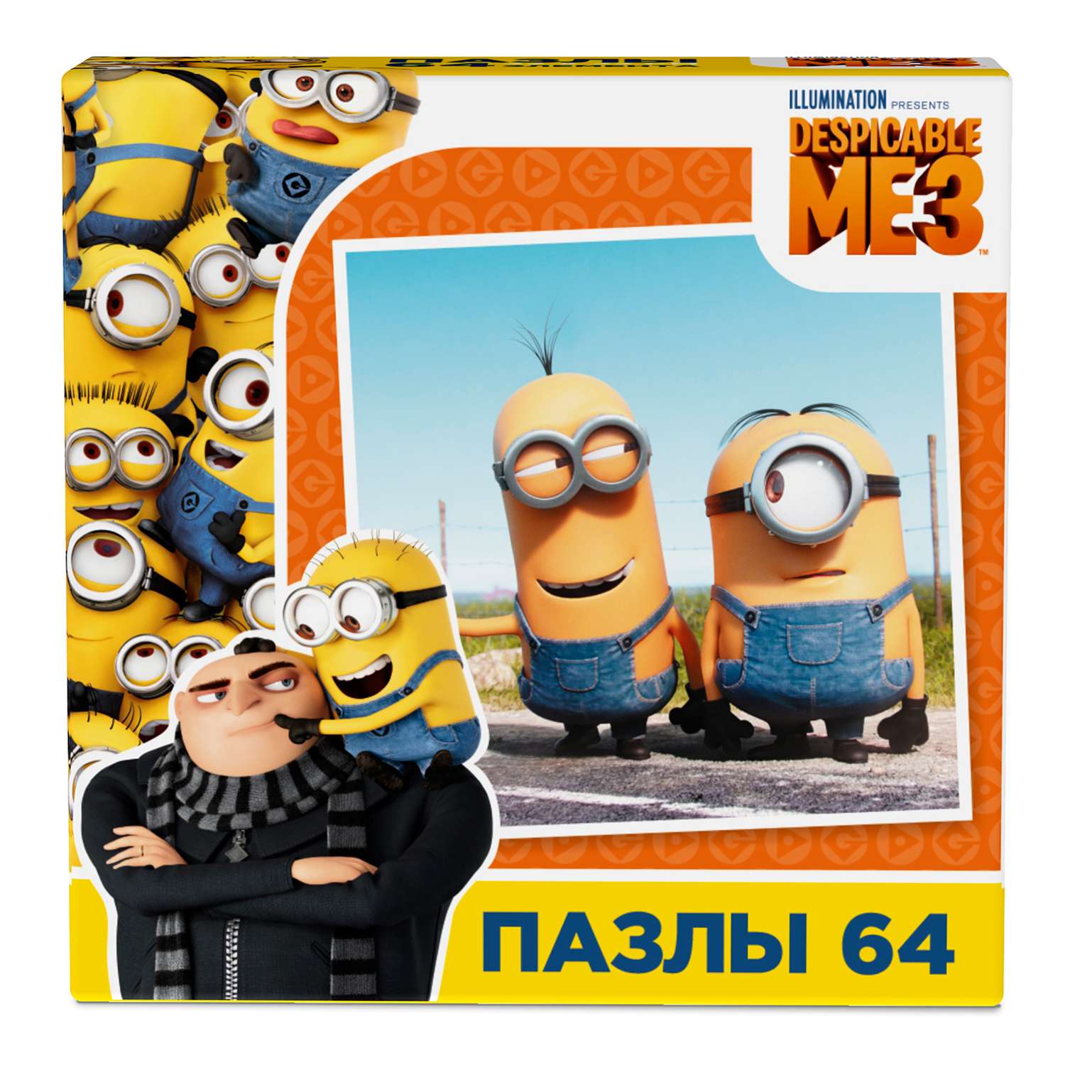 Пазл ORIGAMI Minions 3 64 эл. 03154 в ассортименте - фото 23