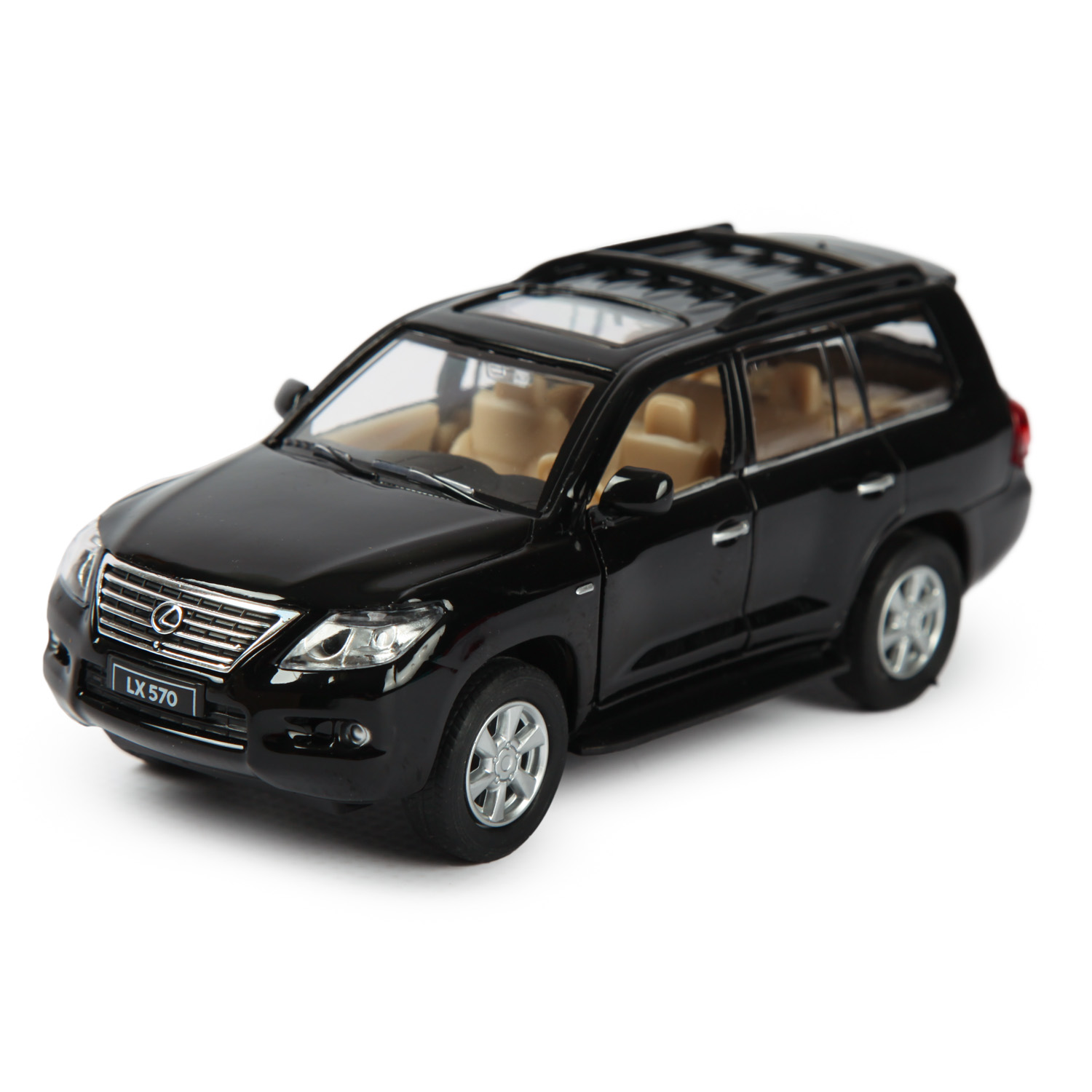 Машинка Mobicaro 1:32 Lexus LX570 Черная 68301 68301 - фото 1