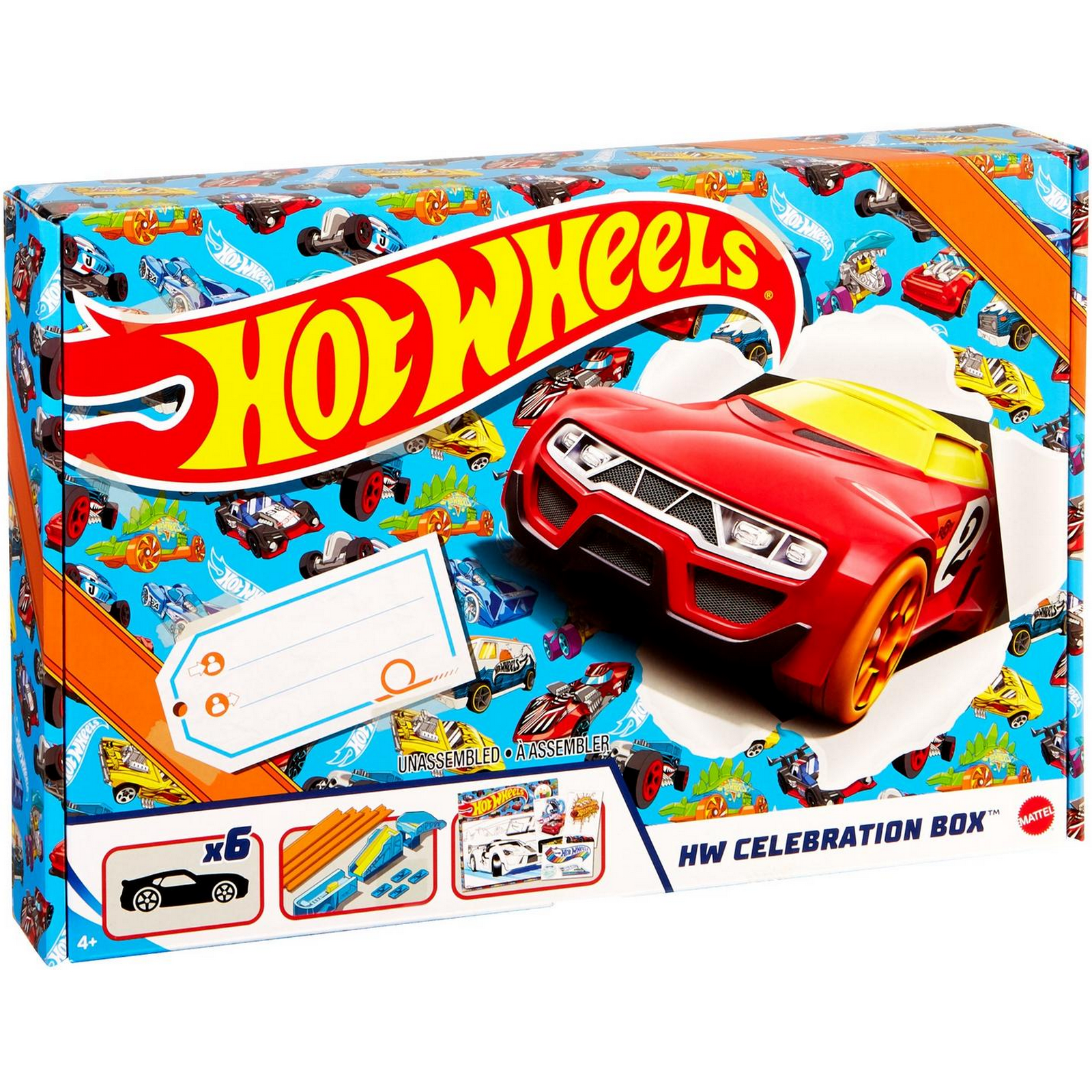 Трек Hot Wheels Праздничная коробка с пусковой установкой GWN96 - фото 2