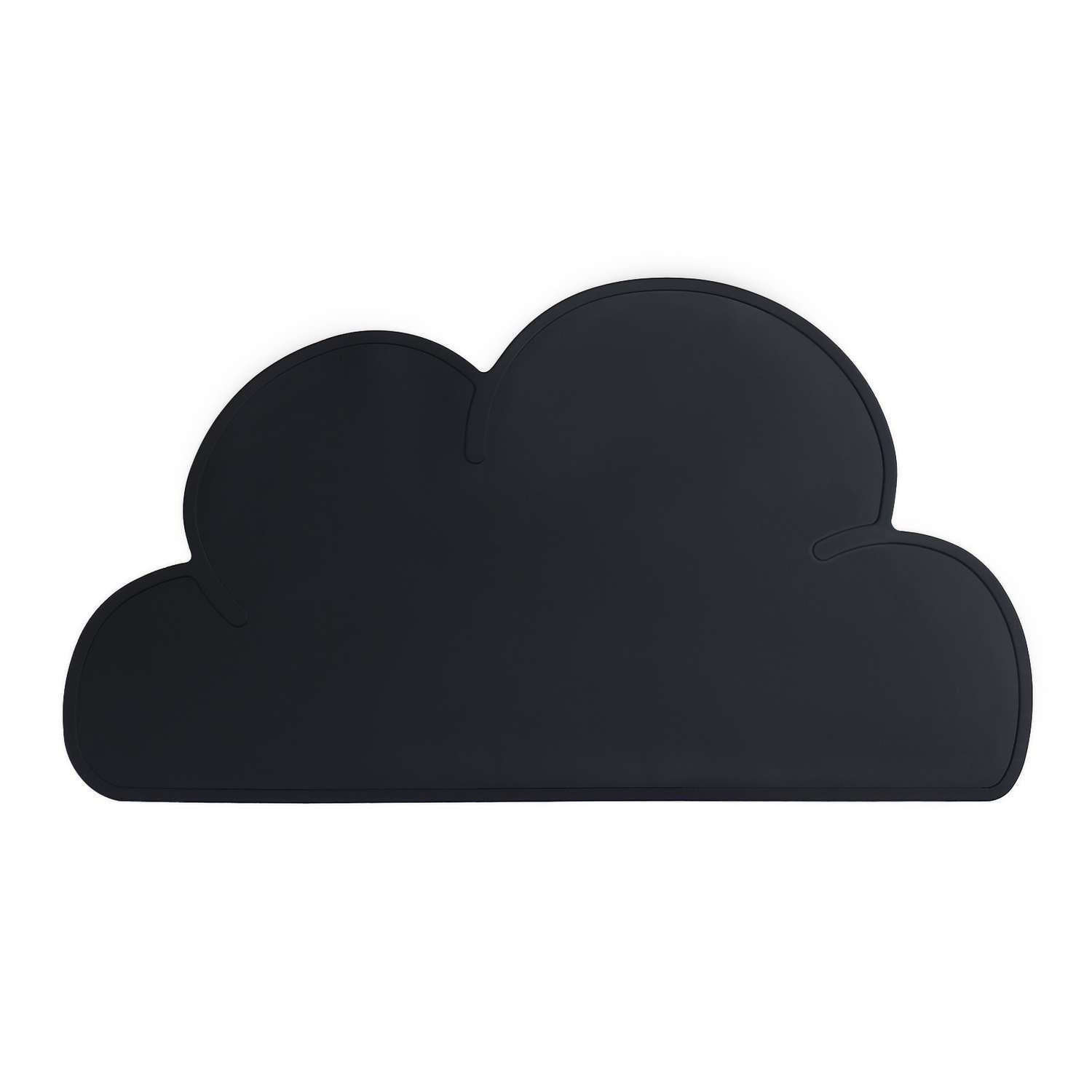 Коврик Пижон силиконовый под миску «Облако» 48х27 см чёрный - фото 2