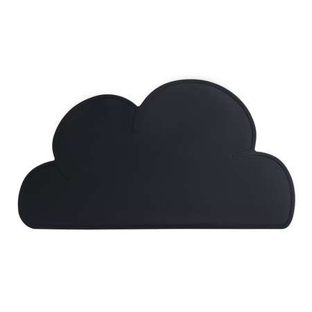 Коврик Пижон силиконовый под миску «Облако» 48х27 см чёрный