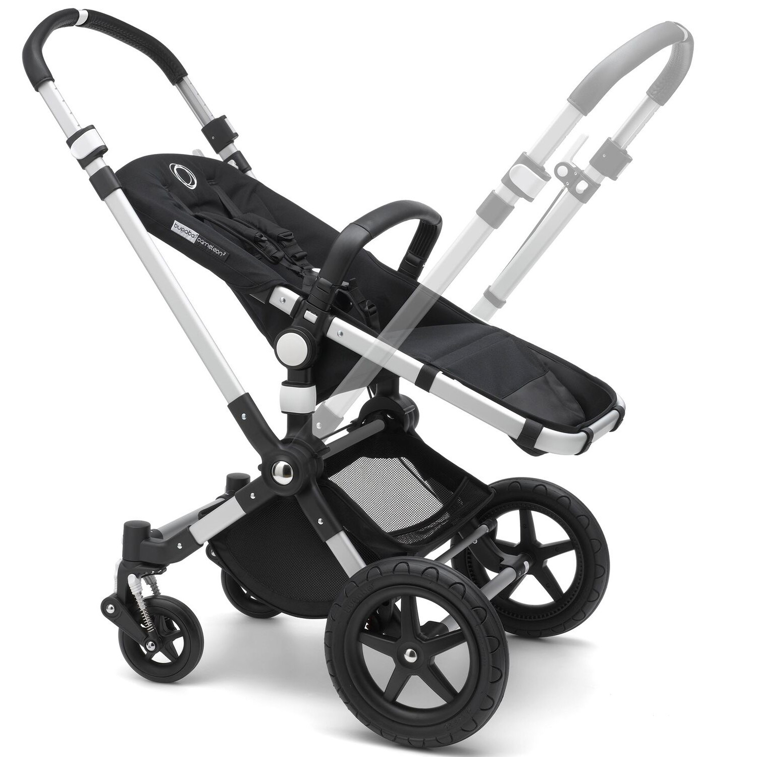 Коляска 2в1 Bugaboo Cameleon3 Plus Complete Alu-Black-Black 230159ZW01 - фото 11