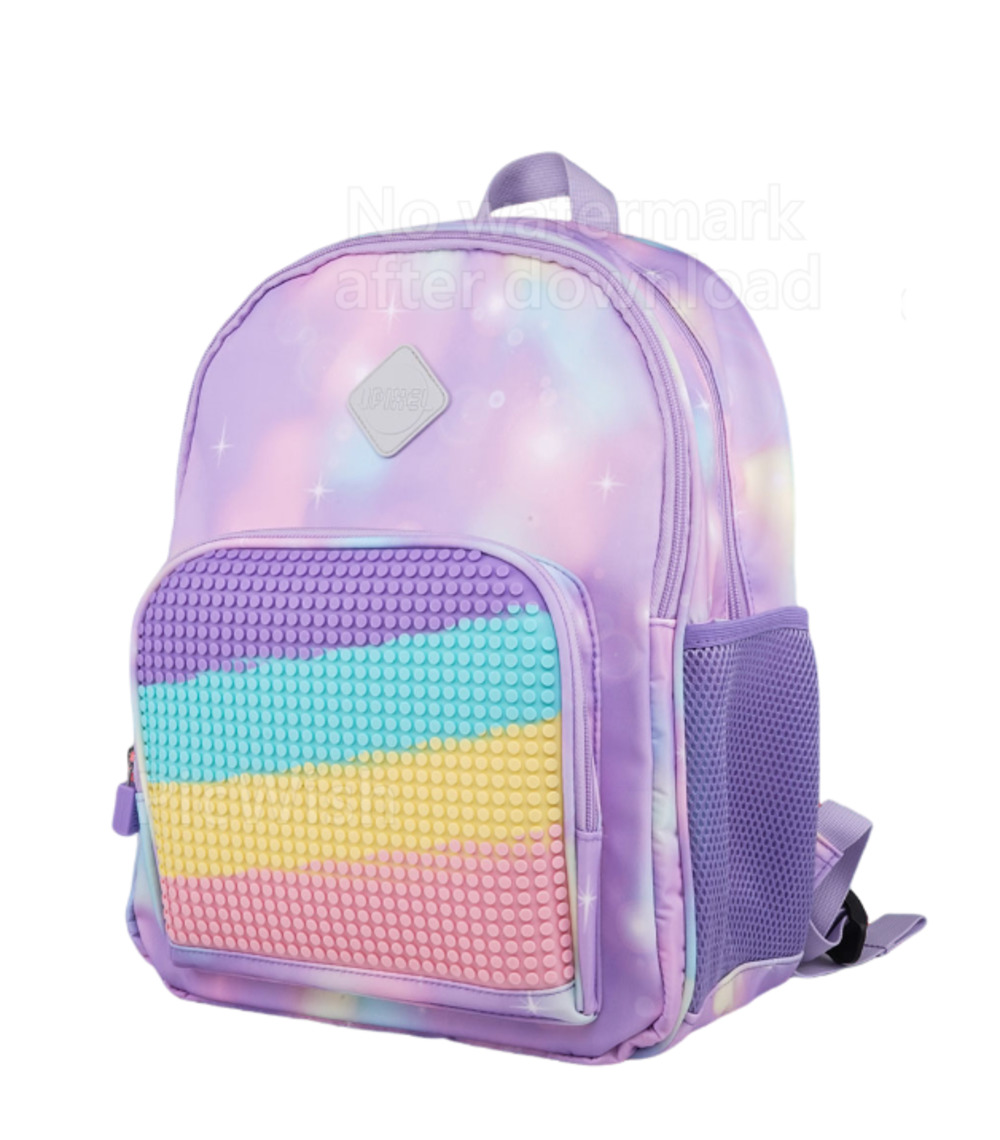 Рюкзак пиксельный Upixel rainbow Futuristic Kids School Bag U21-001 фиолетовый - фото 2