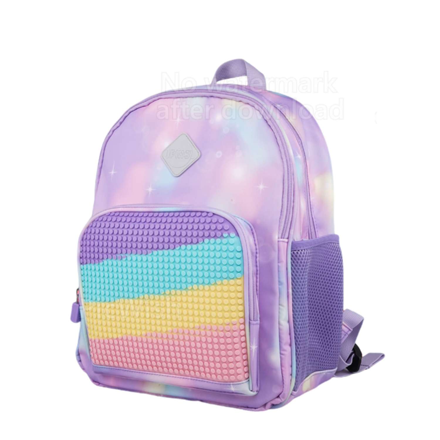 Рюкзак пиксельный Upixel rainbow Futuristic Kids School Bag U21-001 фиолетовый - фото 2