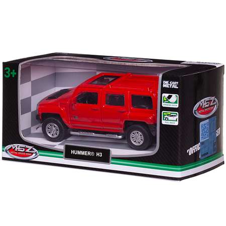 Автомобиль Abtoys Hummer MSZ 1:43 инерционный красный