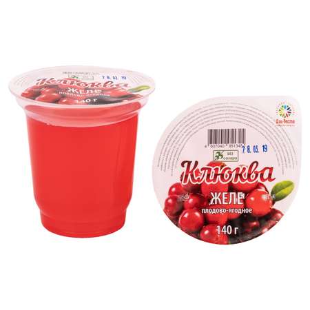 Желе Диа-Веста плодово-ягодное клюква на фруктозе 140г