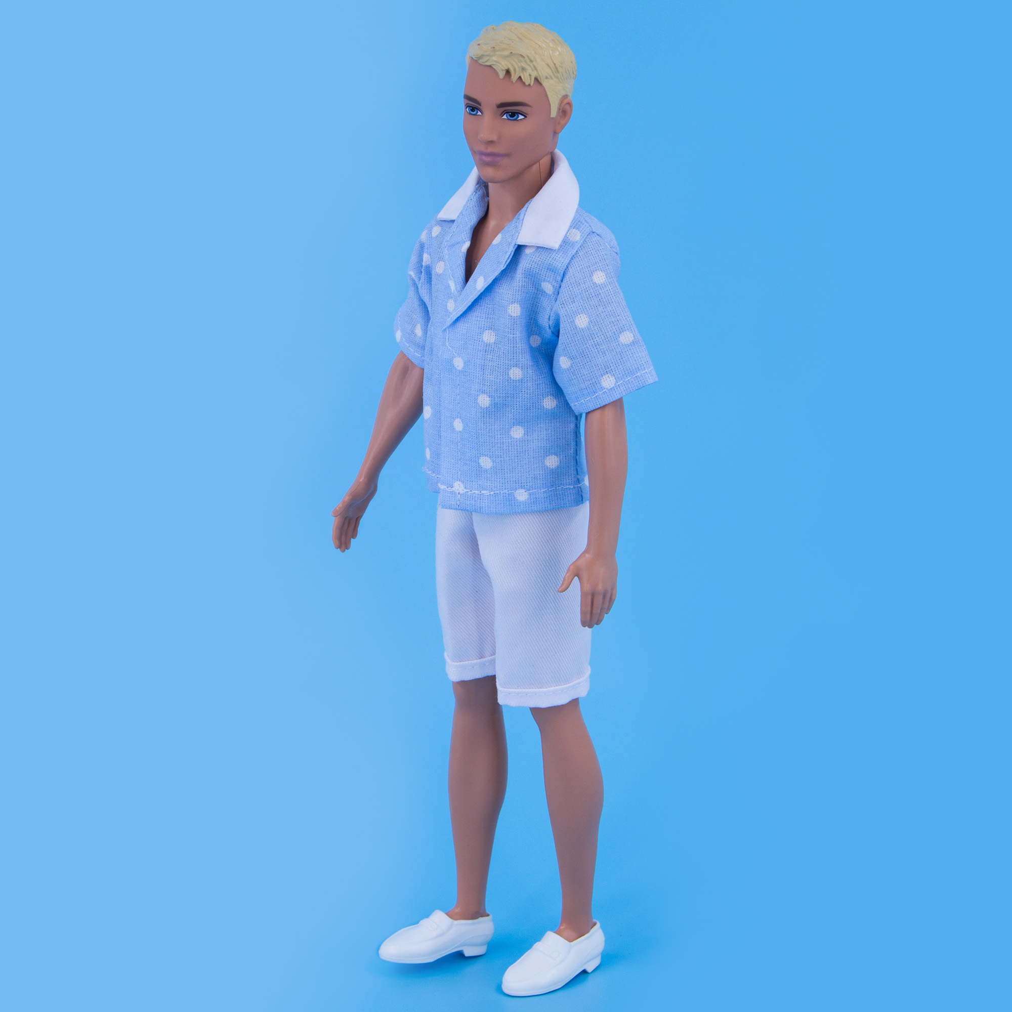 Набор летней одежды Модница для куклы 29-30 см голубой-белый 1417голубой-белый - фото 4