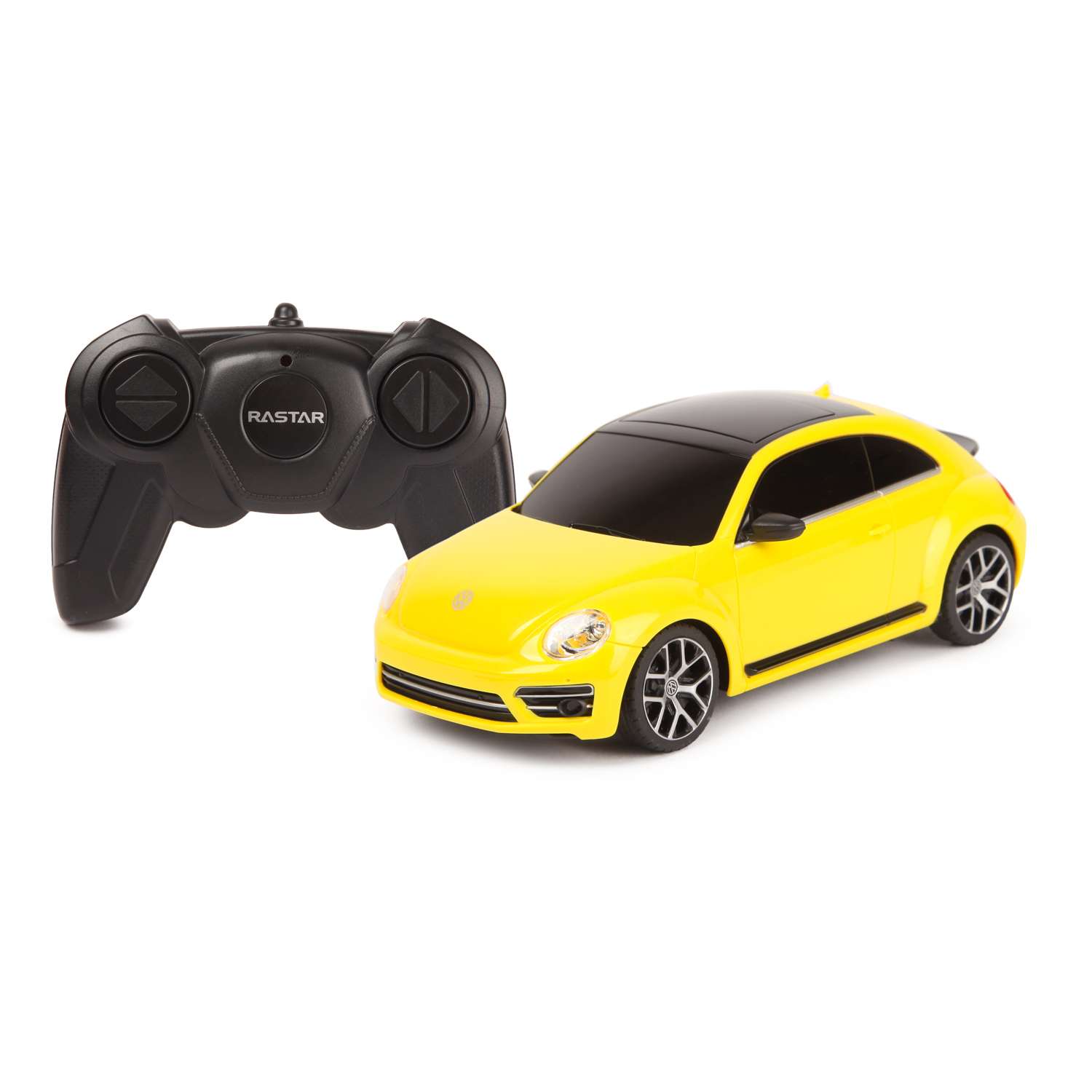 Машина Rastar РУ 1:24 Volkswagen Beetle Желтая 76200 - фото 1