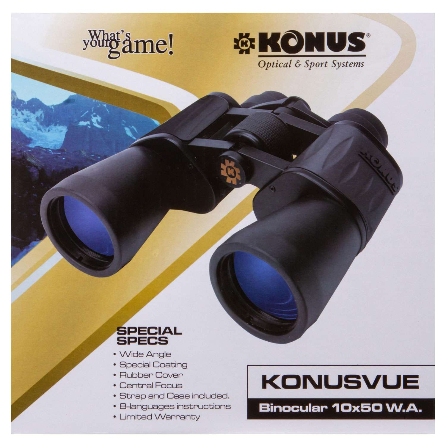 Бинокль Konus Konusvue 10x50 WA - фото 12