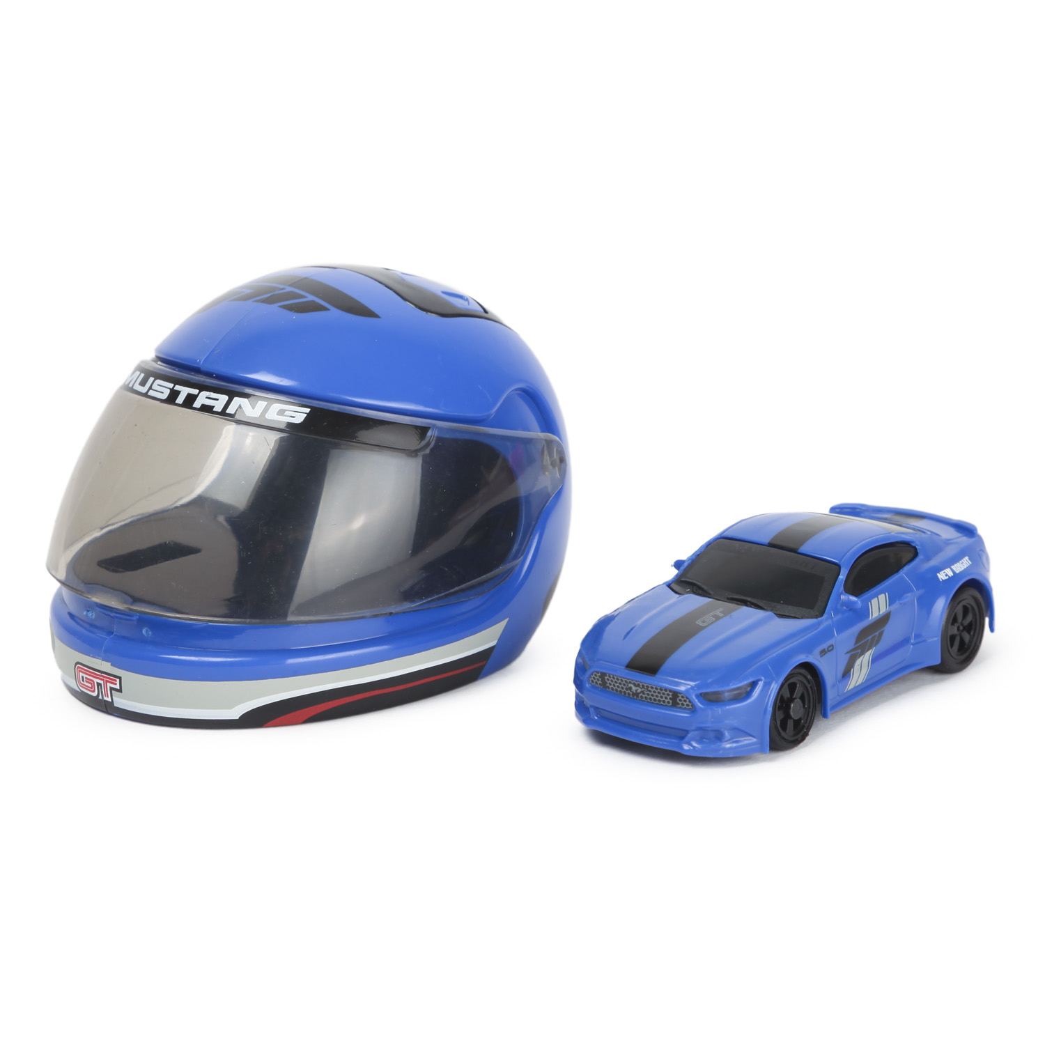 Машина New Bright РУ 1:64 Forza Helmet Racers Mustang Синий 6426 - фото 1