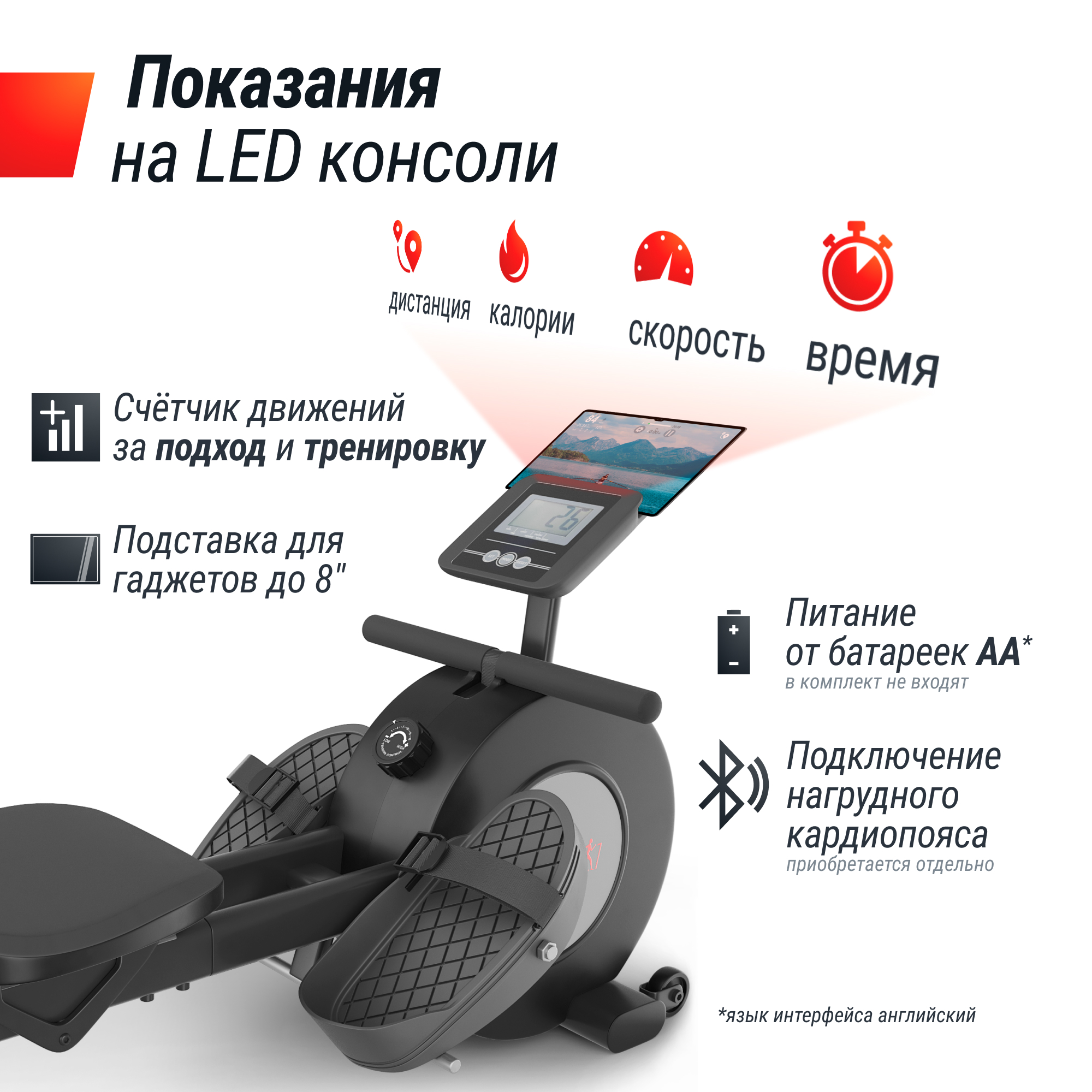 Гребной тренажер UNIX Fit Techno Rower 360 - фото 10