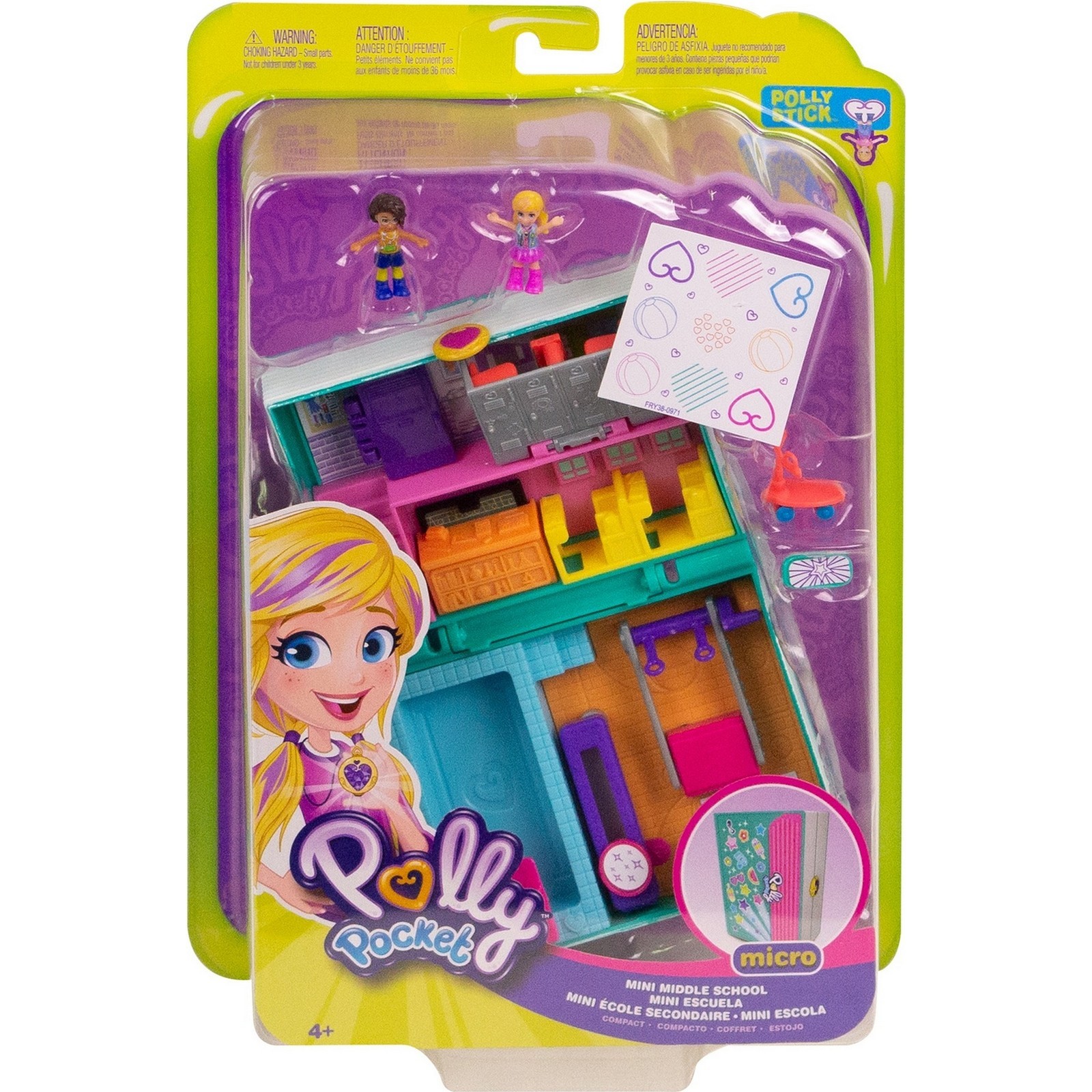 Набор игровой POLLY POCKET Мини Средняя школа GFM48 FRY35 - фото 2