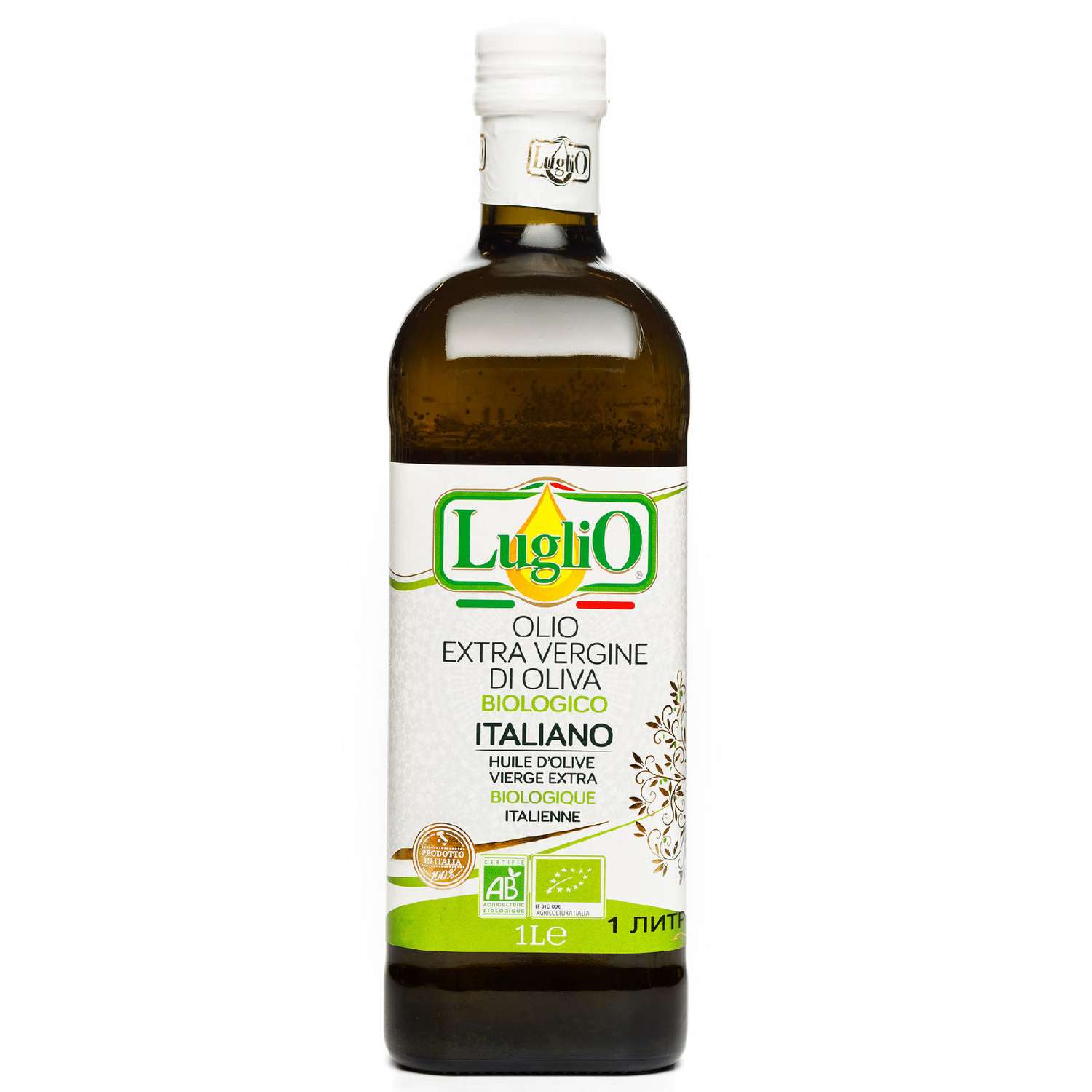 Масло оливковое LugliO Extra Vergine Organic 1 литр - фото 2