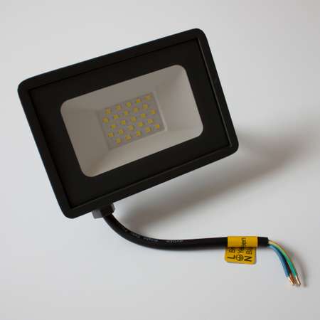 Прожектор светодиодный Фарлайт 20Вт 6500К IP65 Белый свет корпус серый
