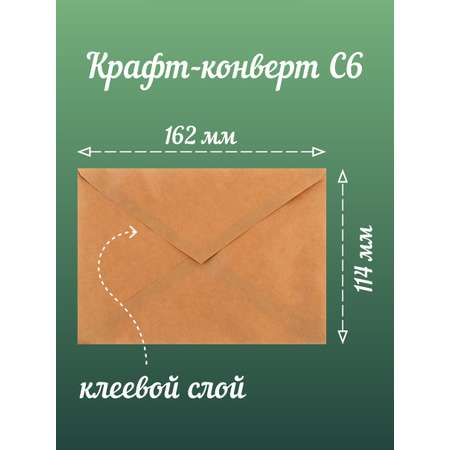Открытка Крокуспак с крафтовым конвертом Своих не бросаем Спецоперация 1 шт
