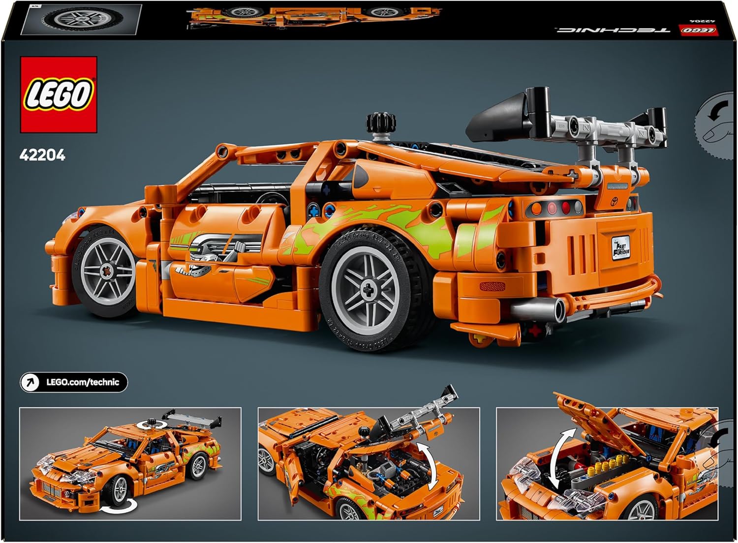 Конструктор LEGO Форсаж Toyota Supra MK4 42204 - фото 8