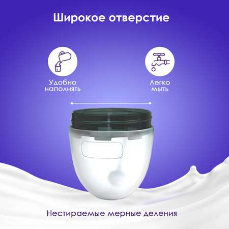 Бутылочка для кормления KUNDER силиконовая антиколиковая с соской антивакуумным клапаном 150мл (0+) для новорожденных