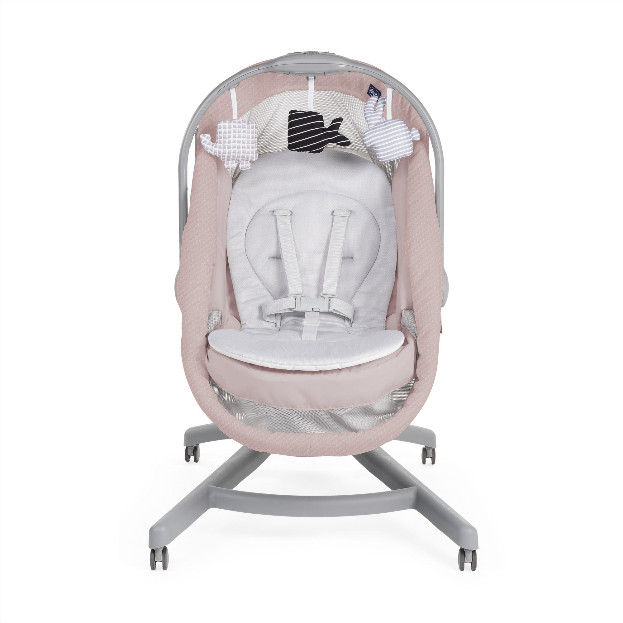 Детская кроватка Chicco Baby Hug - 4 in 1 Air Rose овальная, (розовый) - фото 10