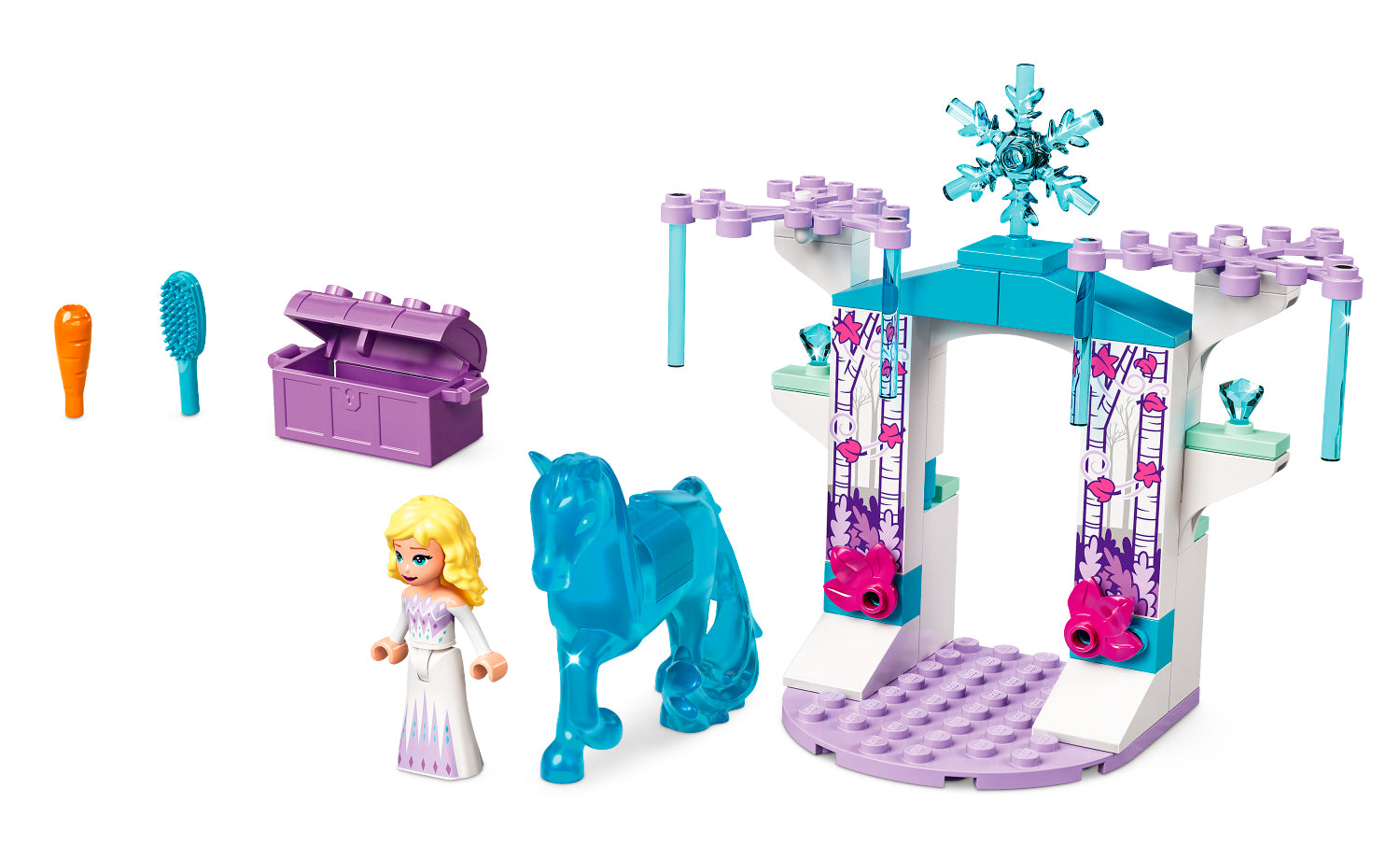 Конструктор LEGO Disney Princess «Ледяная конюшня Эльзы и Нокка» 53 детали 43209 - фото 3