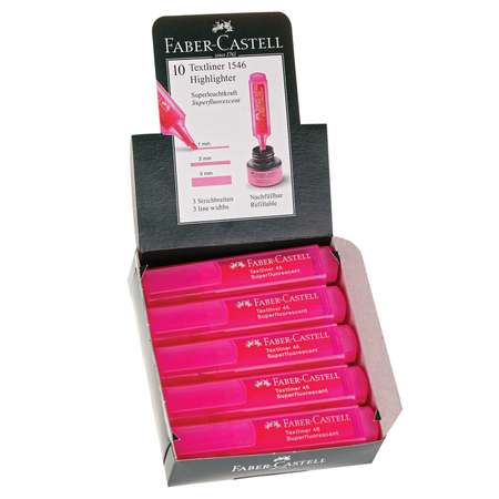 Текстовыделитель Faber Castell 46 Superfluorescent 1-5мм Розовый 154628