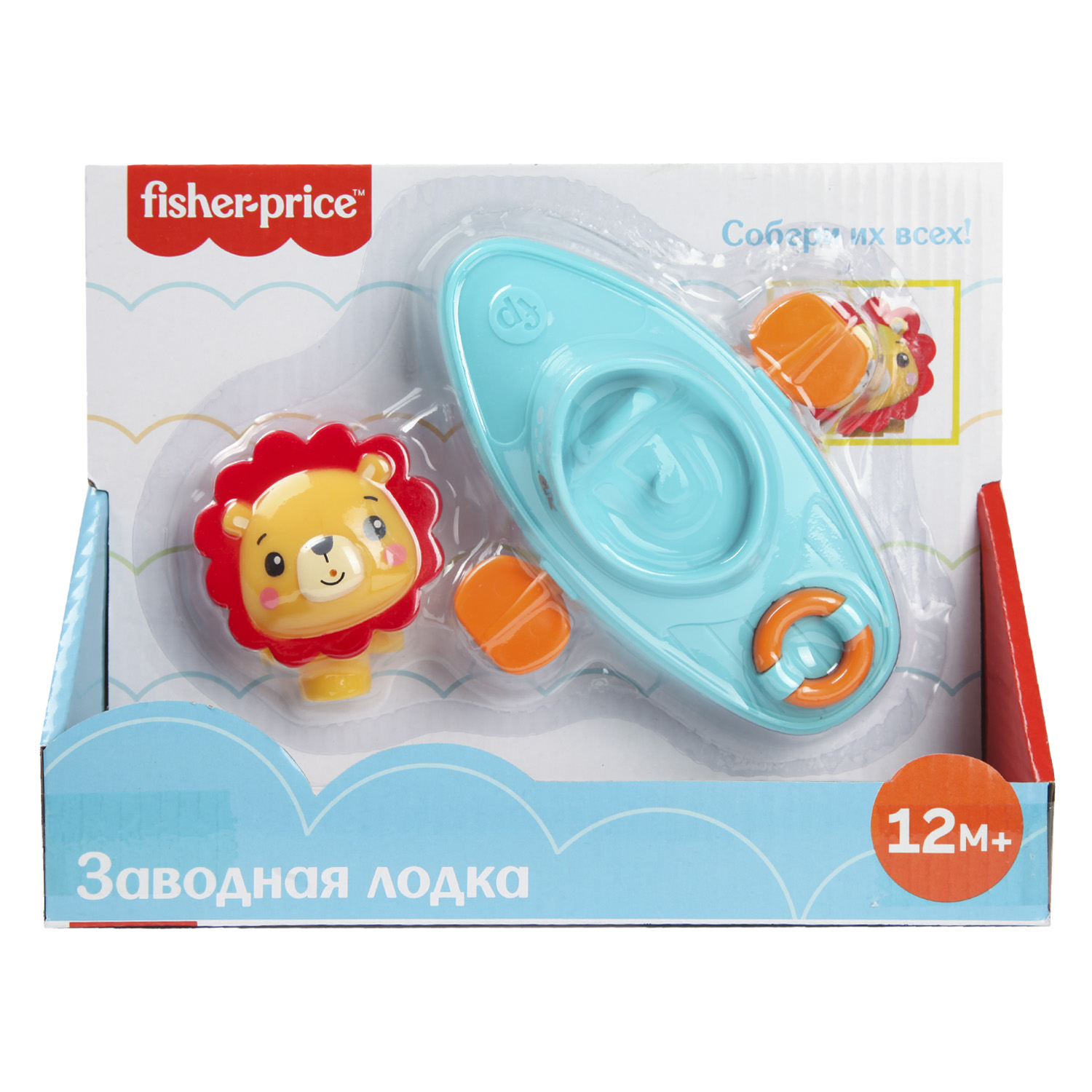 Игрушка для ванной Fisher Price Лодка со львом GMBT003A - фото 3