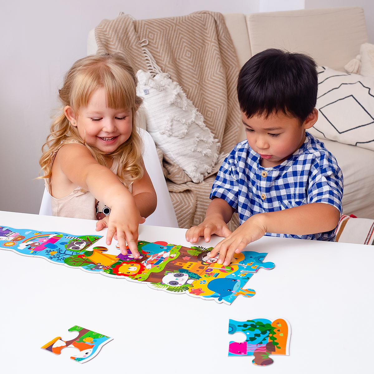 Пазл Vladi Toys MAXI puzzle 70х22см Fisher-Price Мои веселые друзья - фото 7