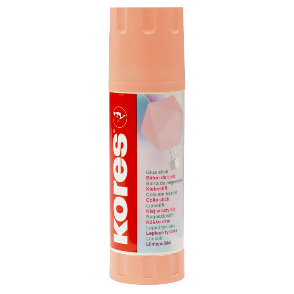 Клей-карандаш Kores 40г Pastel ассорти розовый желтый фиолетовый мятный - фото 1