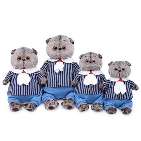 Мягкая игрушка BUDI BASA Кот Басик в морском костюме 30 см BB017