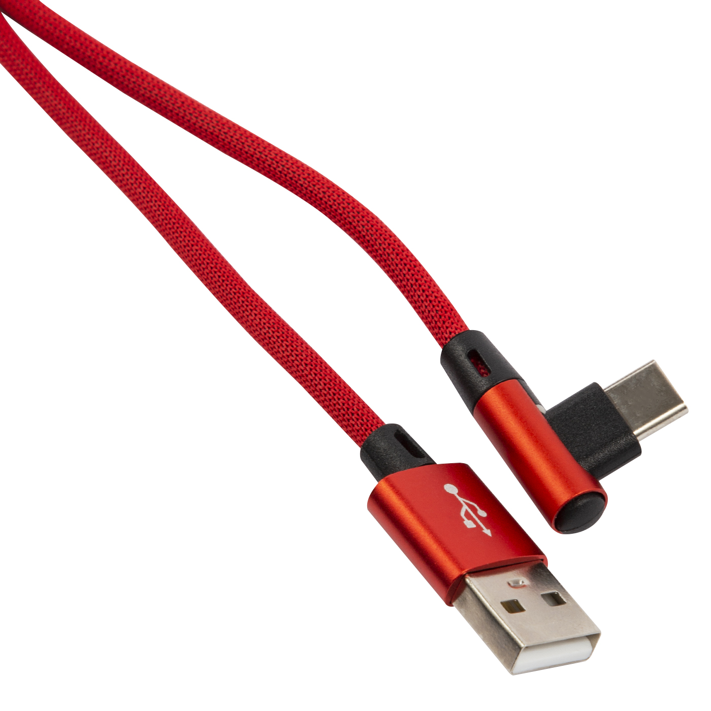 Дата-кабель RedLine USB - Type-C L-образный красный - фото 2