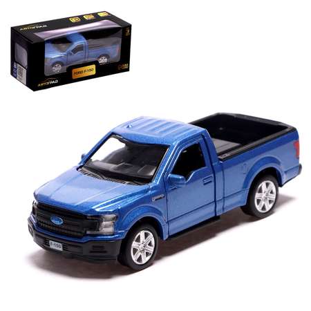 Машина Автоград металлическая FORD F-150. 1:32. инерция. открываются двери. цвет синий