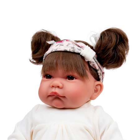 Кукла младенец Antonio Juan Реборн Сильвия в розовом 40 см мягконабивная
