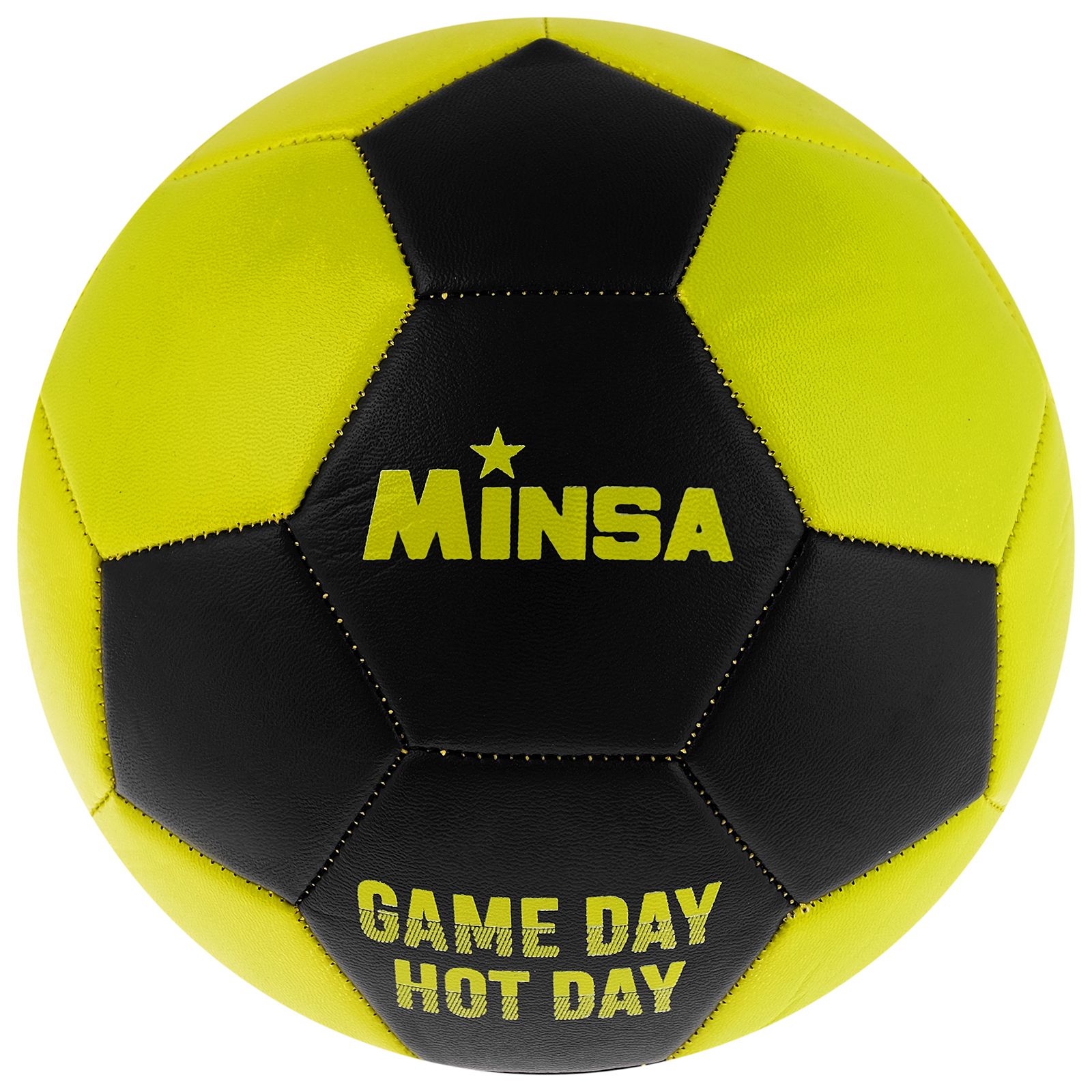 Мяч футбольный MINSA Game day hot day - фото 1