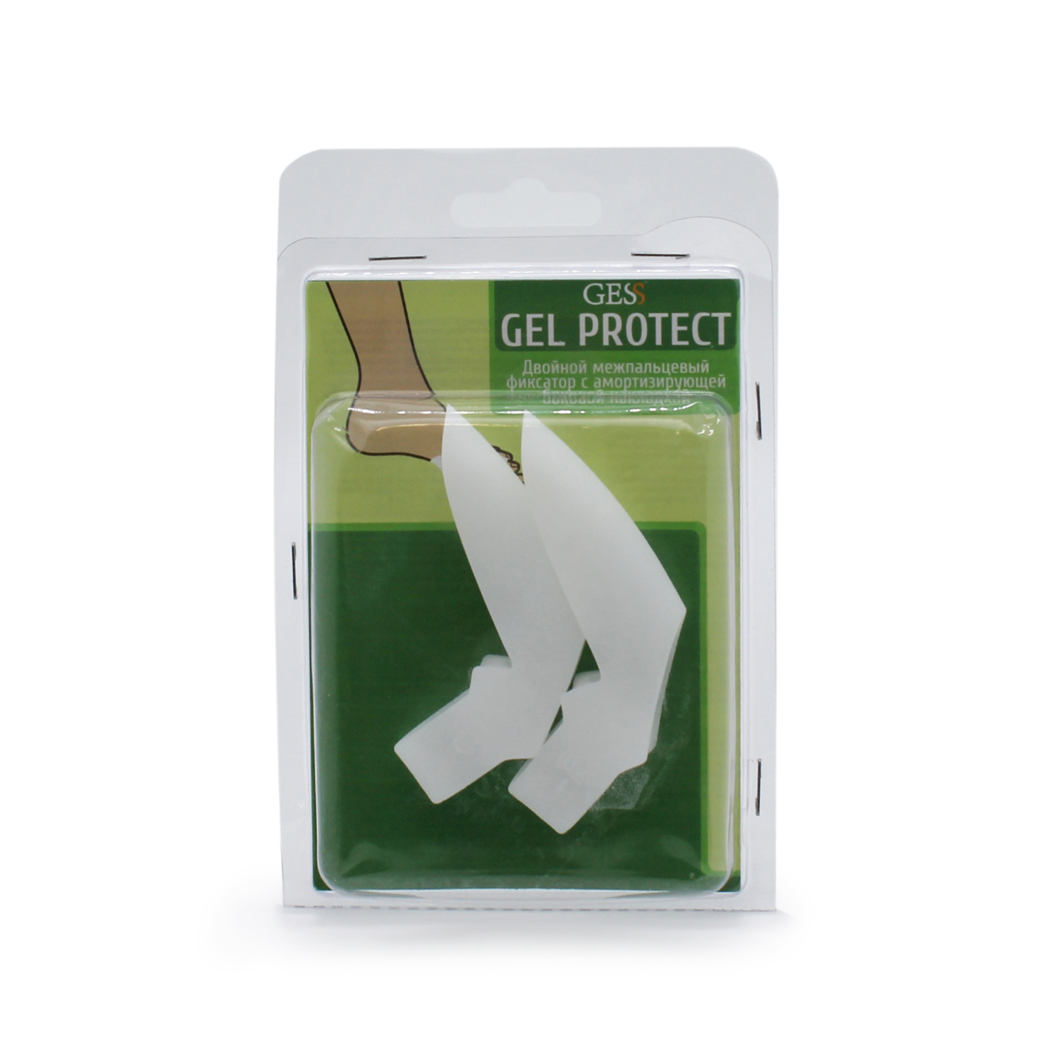 Межпальцевый фиксатор двойной GESS Gel Protect 2 шт - фото 6