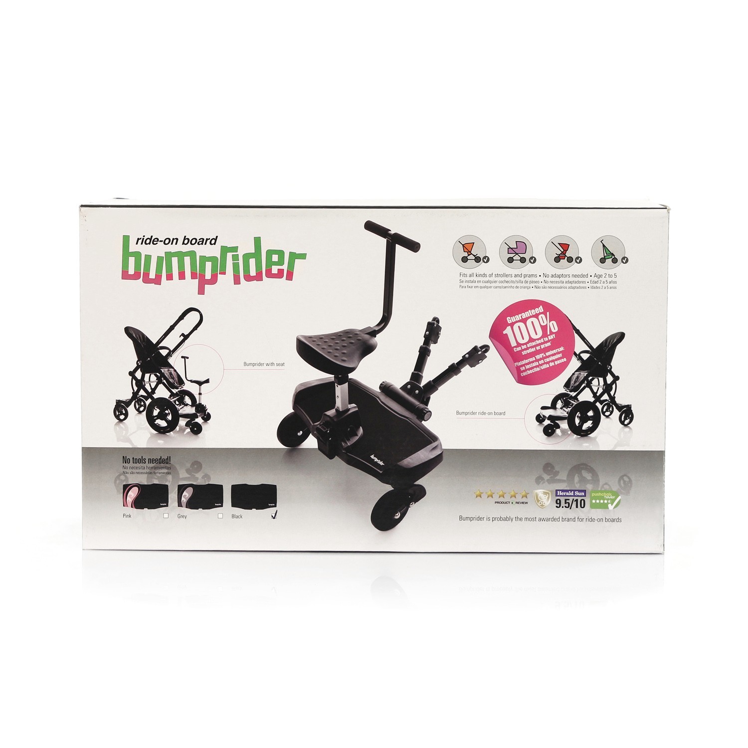 Подножка Bumprider Sit для второго ребенка с сиденьем Black 51291-4004  купить по цене 4369 ₽ в интернет-магазине Детский мир