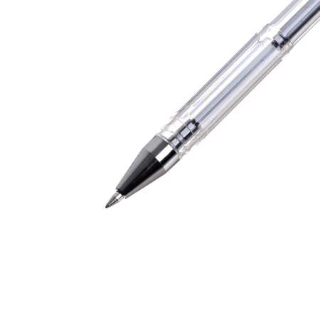 Ручка Calligrata гелевая 0.5 мм черная корпус прозрачный