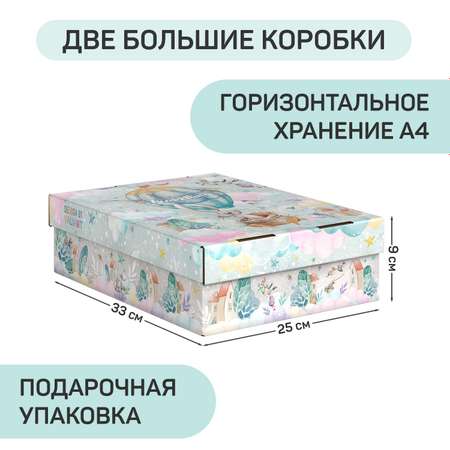Канцелярский набор VALIANT Коробка для хранения 2 шт и лоток 2 шт