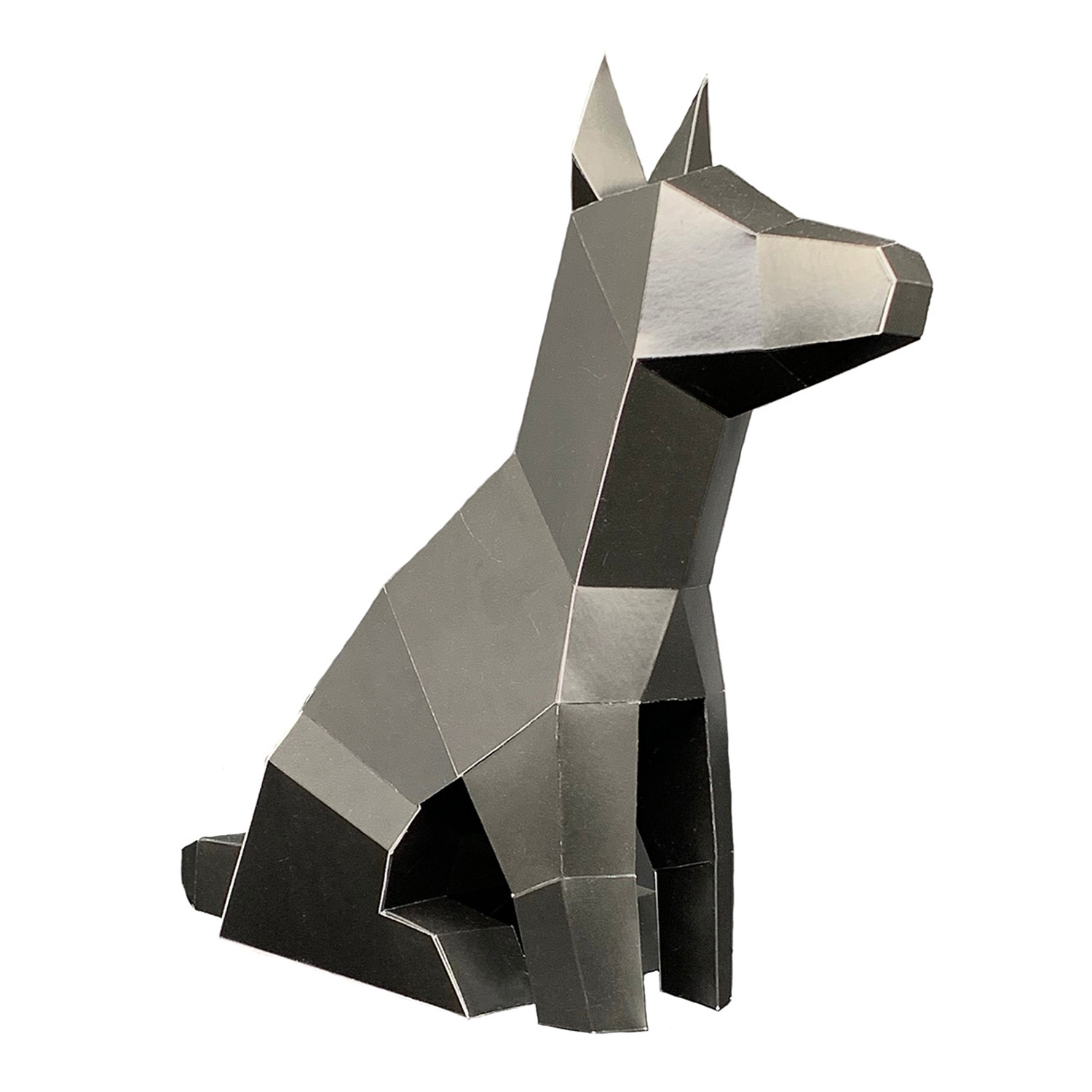 Сборная модель intellectico картонный полигональная фигурка Собака - фото 1