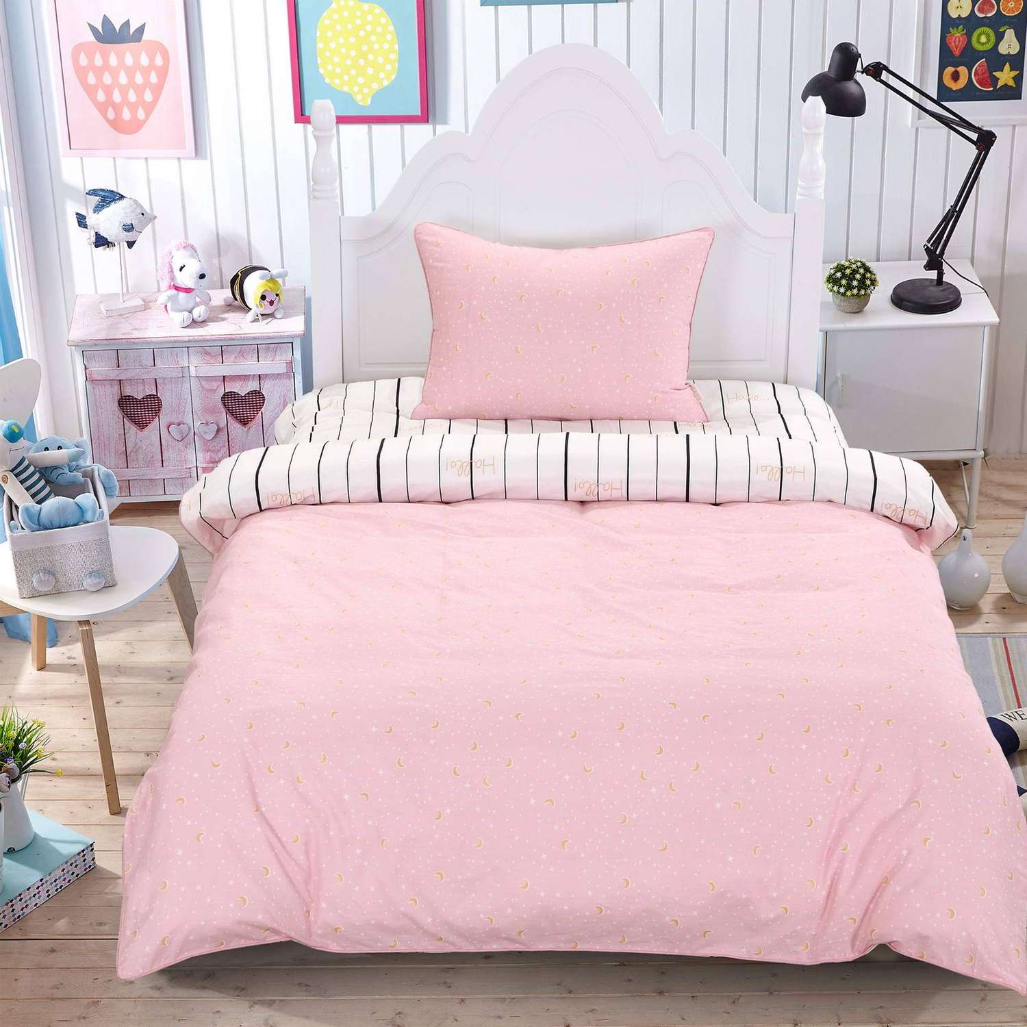 Комплект постельного белья Sofi de Marko 1.5 спальный Жули розовая - фото 2