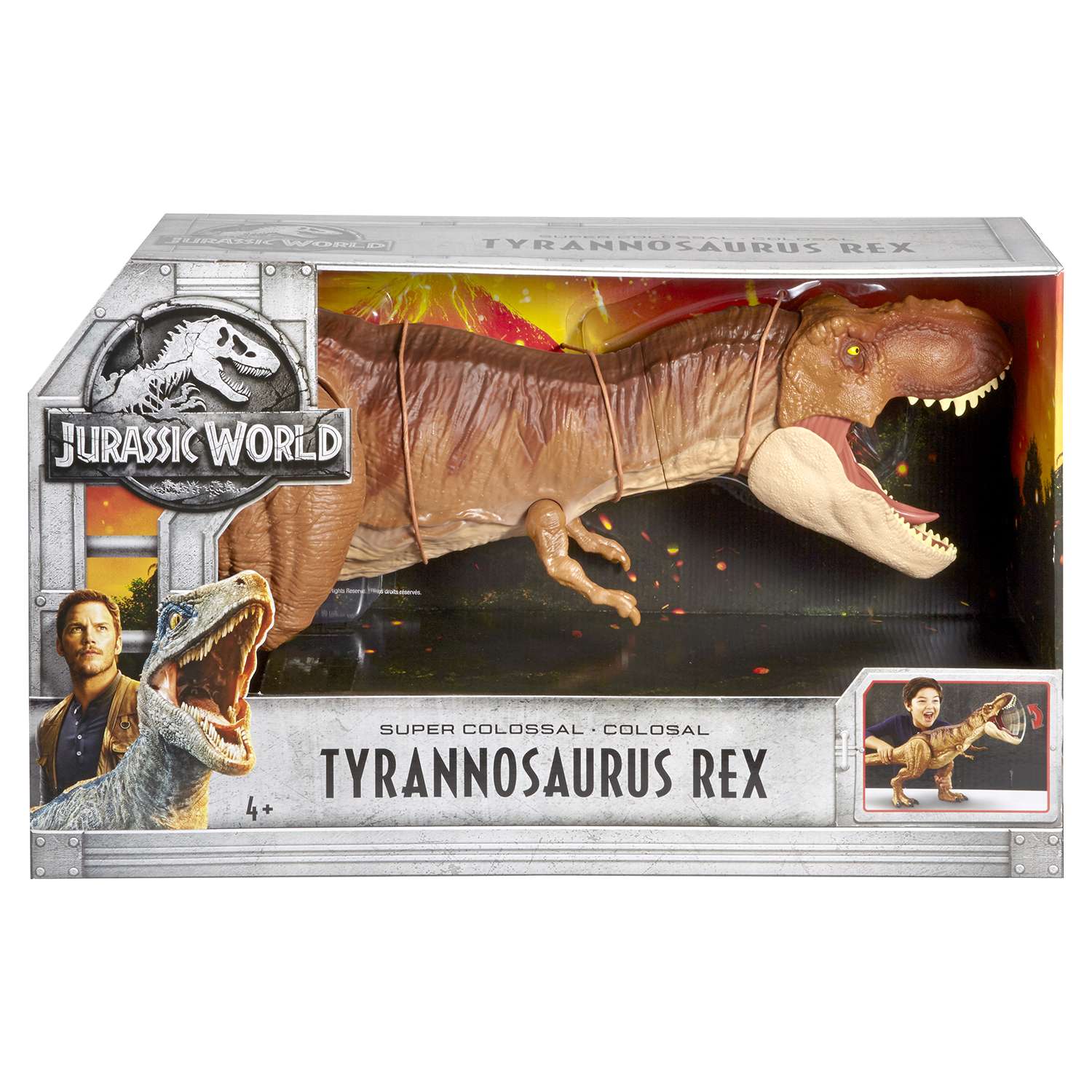 Фигурка Jurassic World Колоссальный динозавр Рекс - фото 6