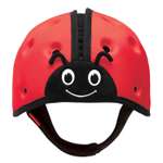 Шапка-шлем SafeheadBABY для защиты головы. Божья коровка. Цвет: красный